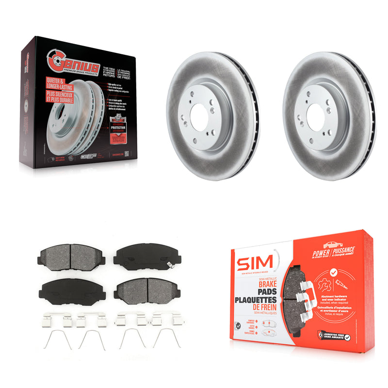 Transit Auto KGS-100308 Disc Brake Kit for 2005-2015 Acura ILX, Honda Civic, Honda CR-V - Front