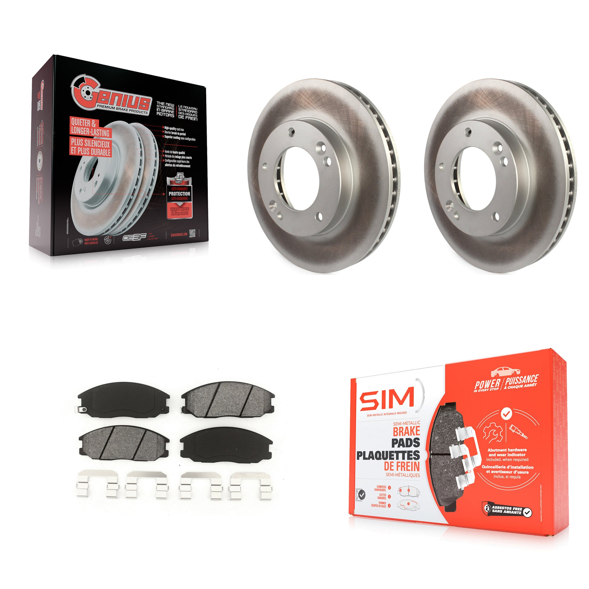 Transit Auto KGS-100312 Disc Brake Kit for 2003-2006 Kia Sorento - Front