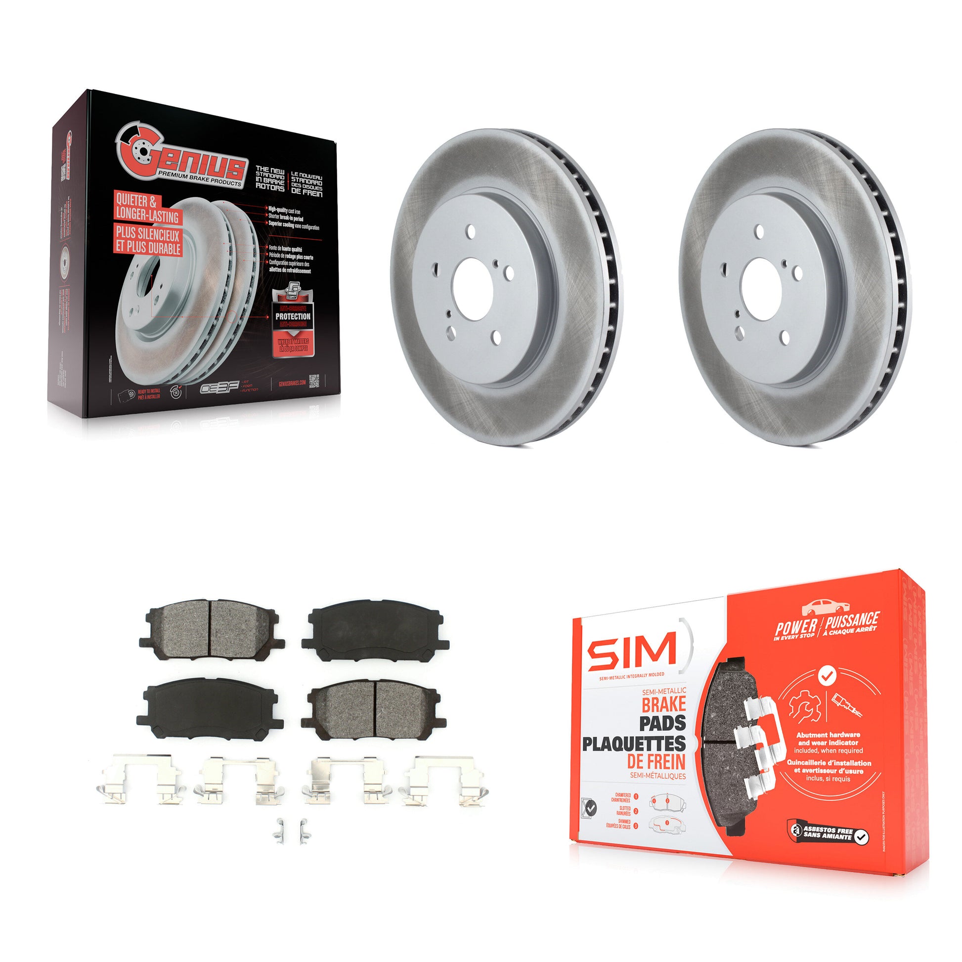 Transit Auto KGS-100316 Disc Brake Kit for 2004-2009 Lexus RX350, Lexus RX400h and More - Front