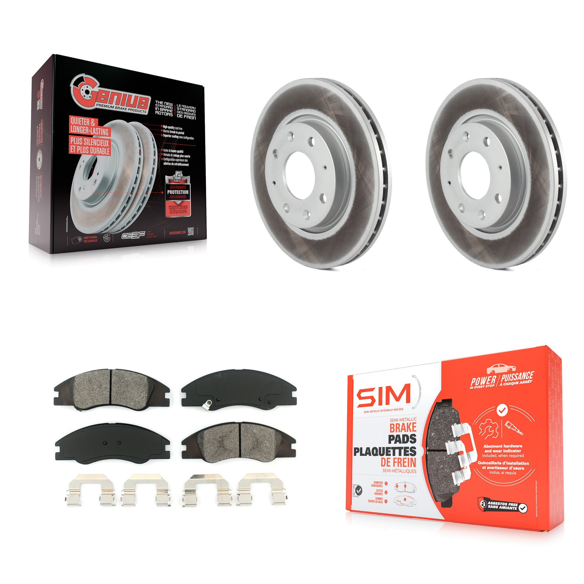 Transit Auto KGS-100332 Disc Brake Kit for 2004-2009 Kia Spectra, Kia Spectra5 - Front