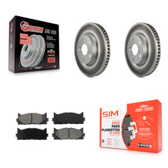 Transit Auto KGS-100358 Disc Brake Kit for 2007-2018 Lexus ES300h, Toyota Avalon and More - Front