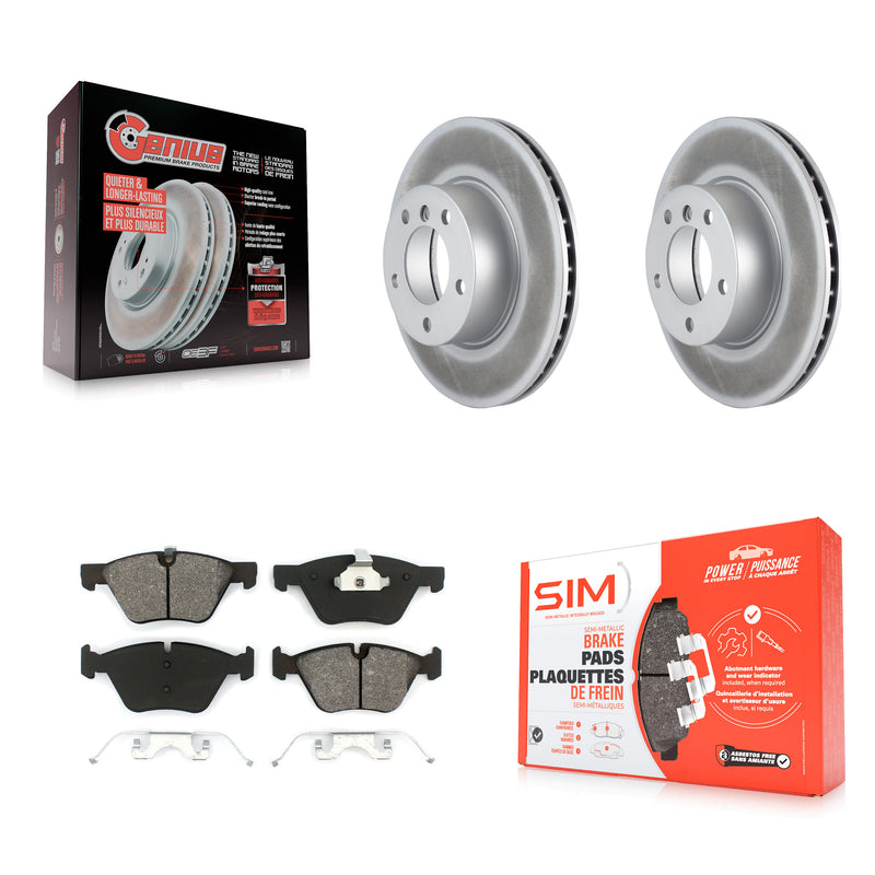 Transit Auto KGS-100361 Disc Brake Kit for 2006-2013 BMW 128i, BMW 328i and More - Front