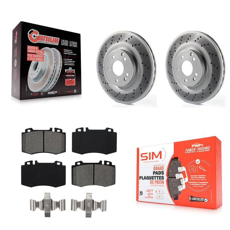 Transit Auto KGS-100369 Disc Brake Kit for 2003-2006 Mercedes-Benz SLK350, Mercedes-Benz C230, Mercedes-Benz C320 - Front
