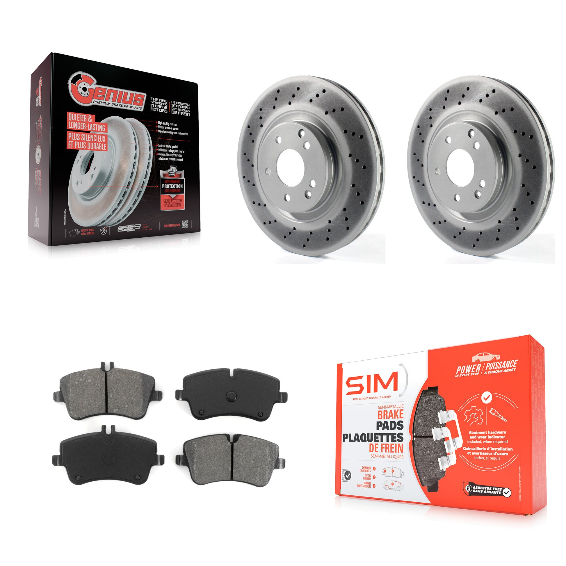 Transit Auto KGS-100370 Disc Brake Kit for 2004 Mercedes-Benz C320 - Front