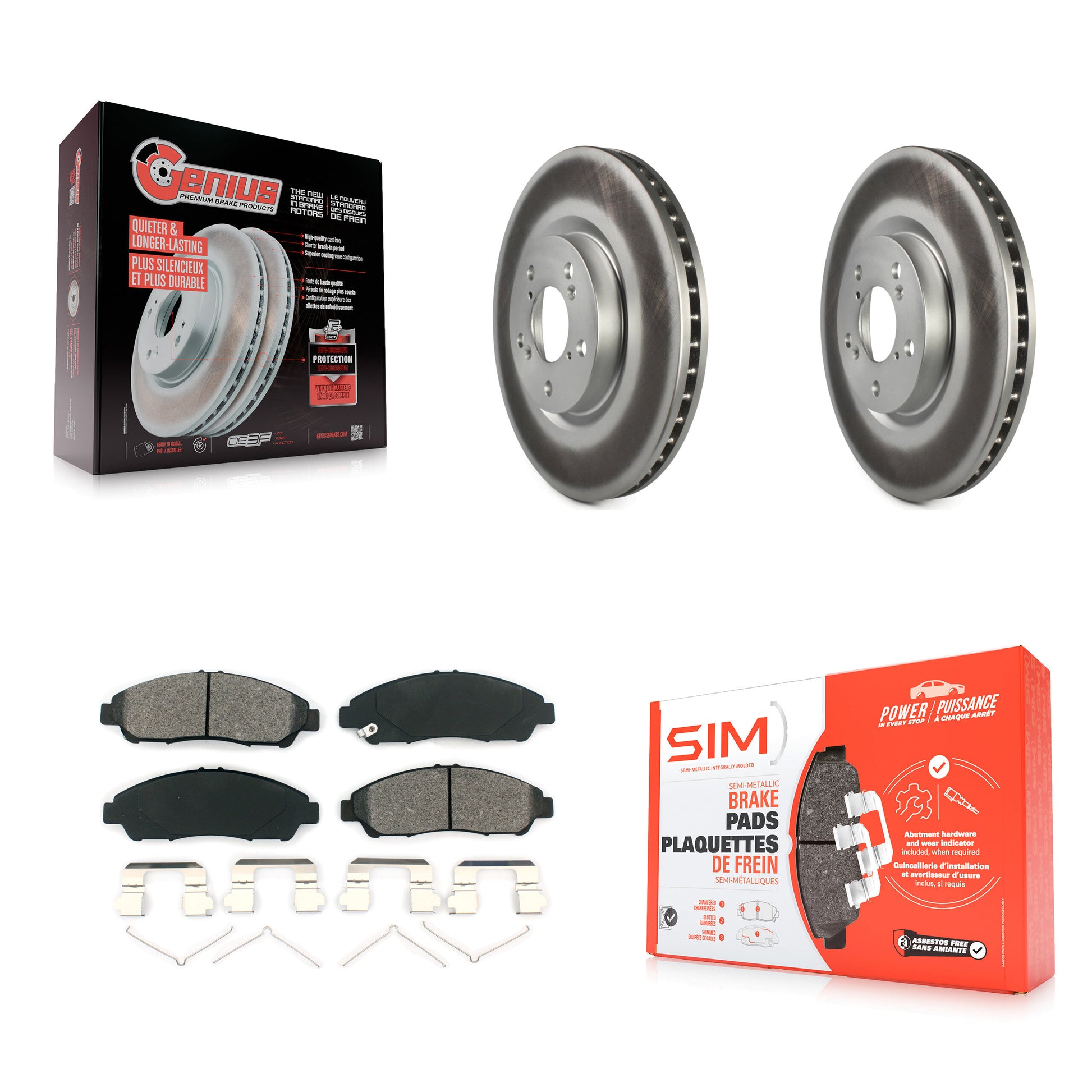 Transit Auto KGS-100381 Disc Brake Kit for 2007-2020 Acura RLX, Acura ZDX and More - Front