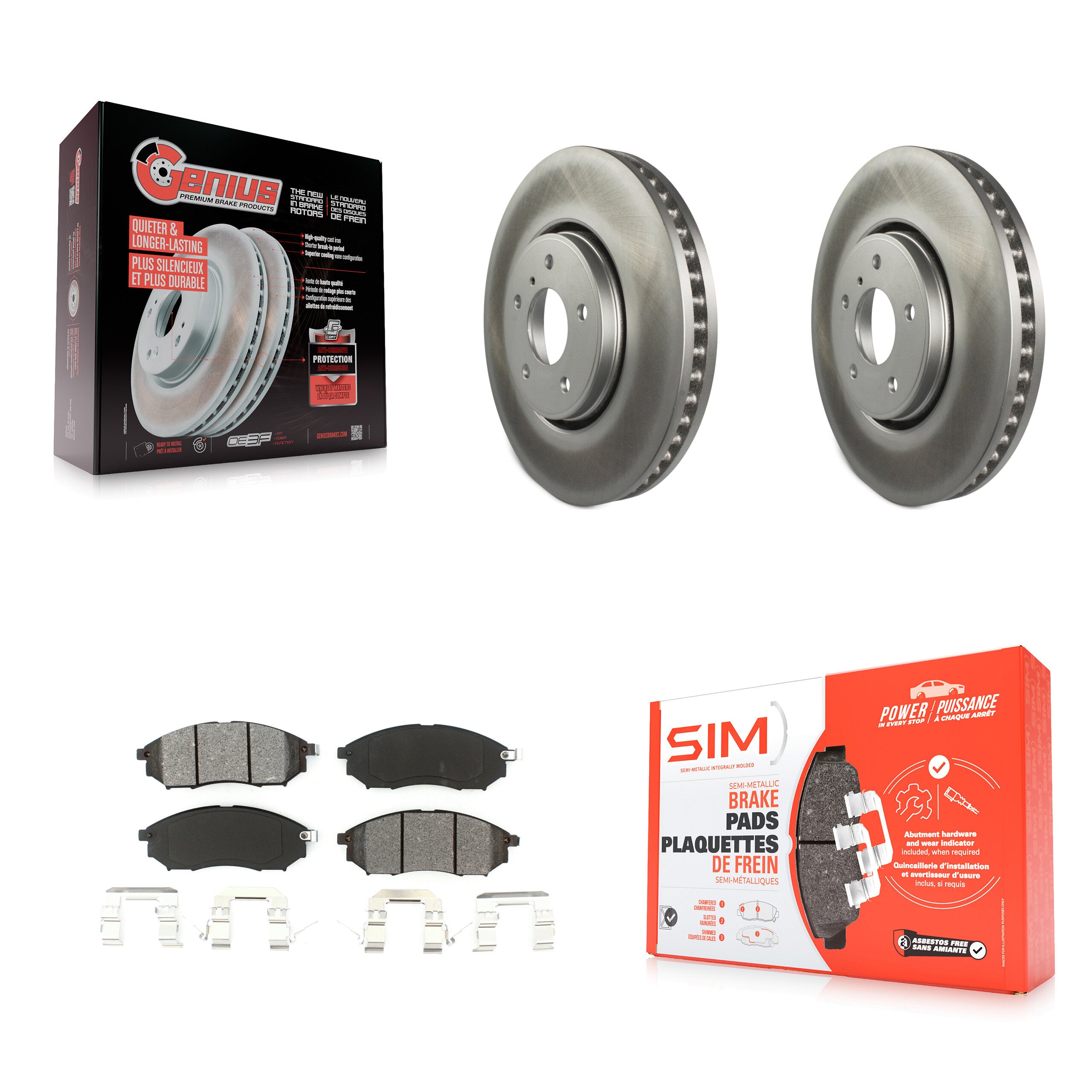 Transit Auto KGS-100382 Disc Brake Kit for 2006-2013 INFINITI FX37, INFINITI FX35, INFINITI FX45 - Front
