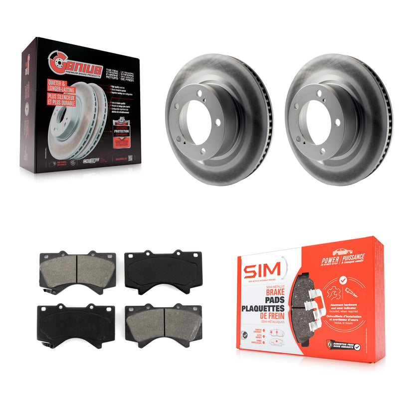Transit Auto KGS-100386 Disc Brake Kit for 2007-2022 Toyota Land Cruiser, Lexus LX570 and More - Front