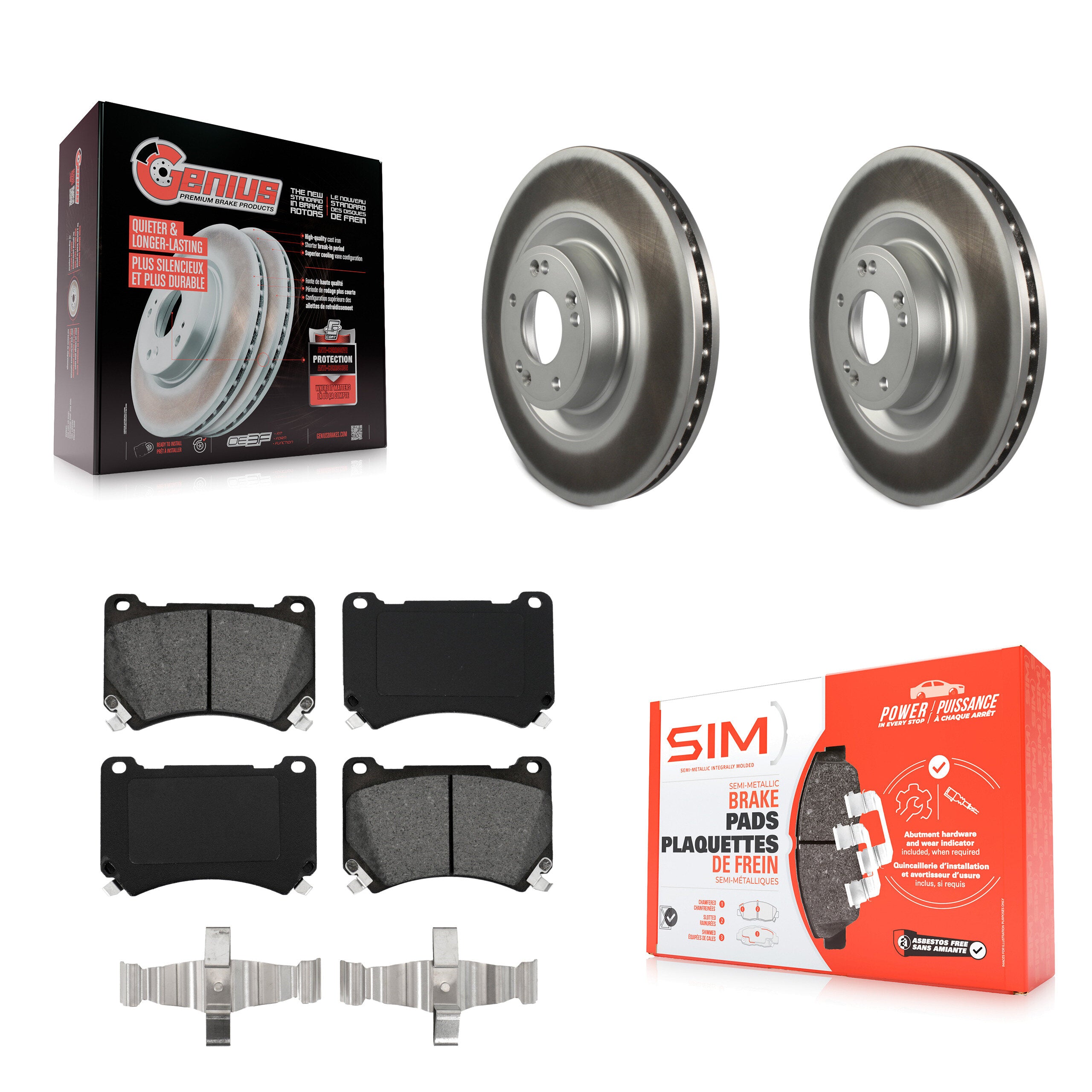 Transit Auto KGS-100449 Disc Brake Kit for 2011-2014 Hyundai Genesis, Hyundai Equus - Front