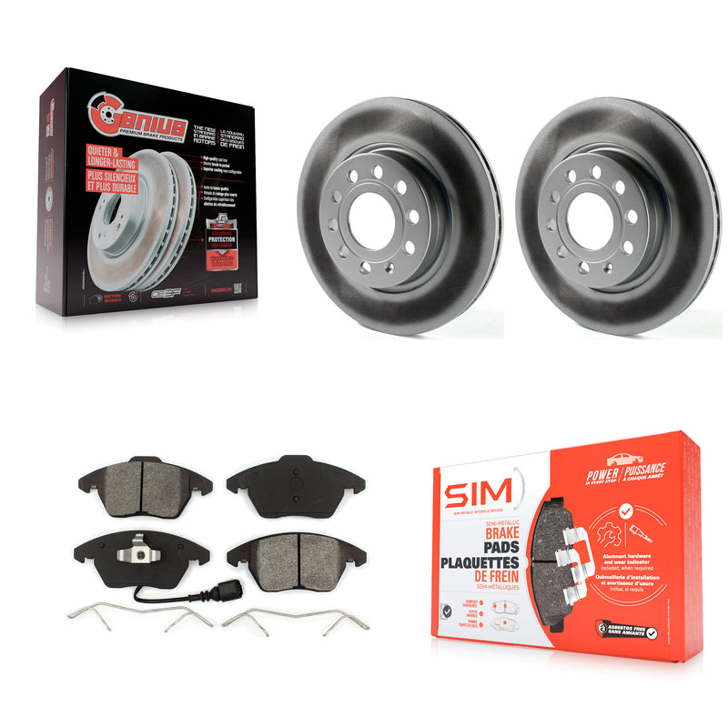 Transit Auto KGS-100457 Disc Brake Kit for 2011-2013 Volkswagen GTI, Audi A3 Quattro - Front