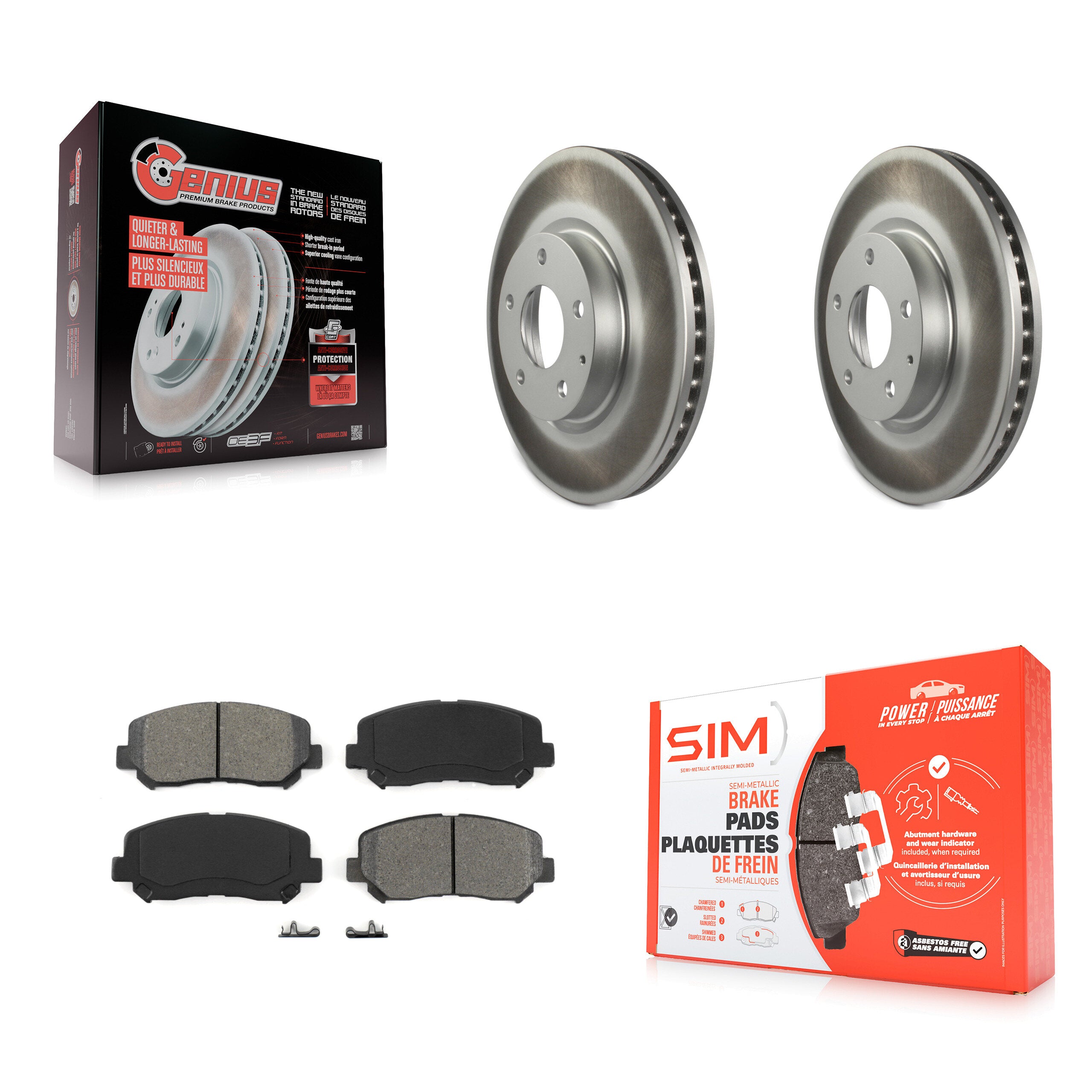 Transit Auto KGS-100477 Disc Brake Kit for 2013-2015 Mazda CX-5 - Front