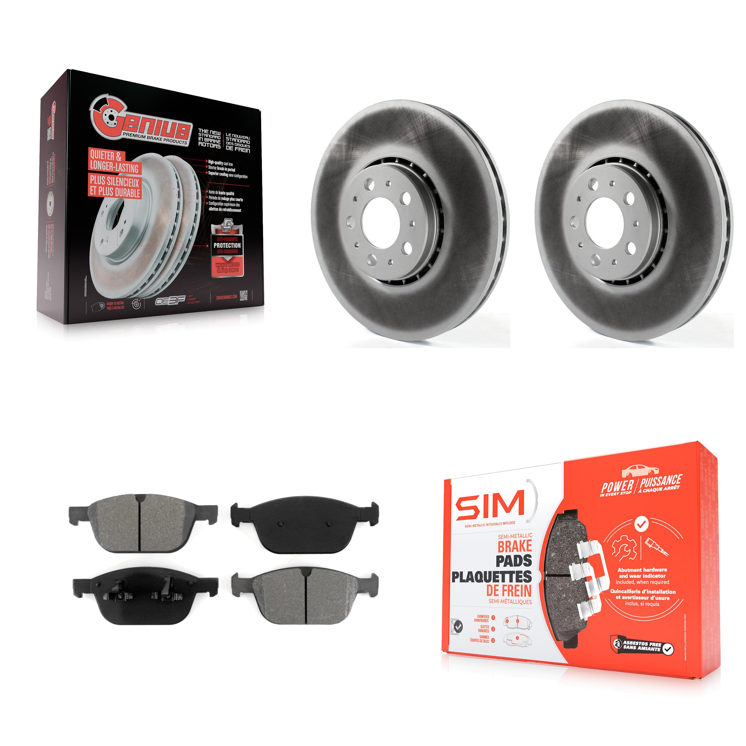 Transit Auto KGS-100483 Disc Brake Kit for 2003-2014 Volvo XC90 - Front