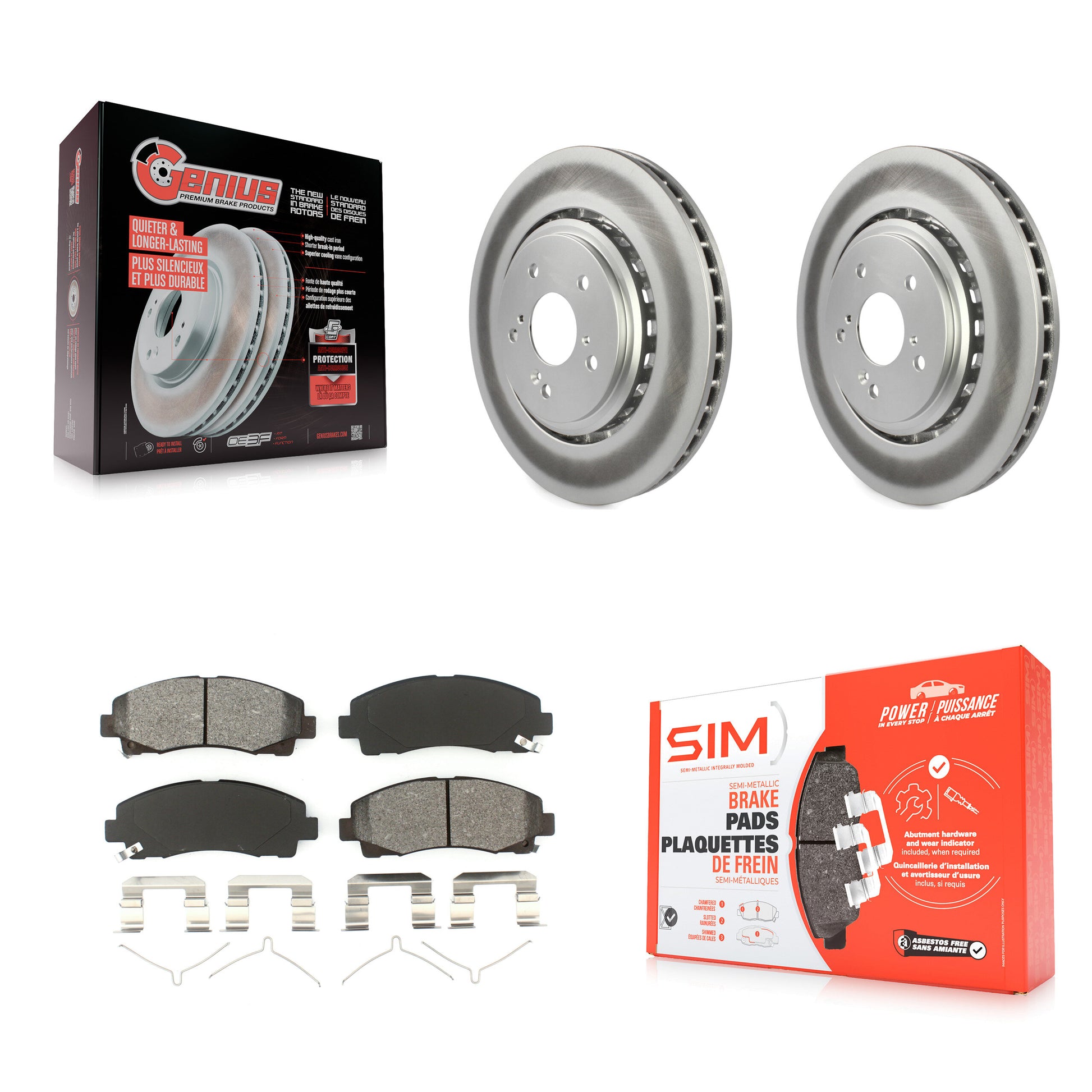Transit Auto KGS-100488 Disc Brake Kit for 2015-2020 Acura TLX - Front