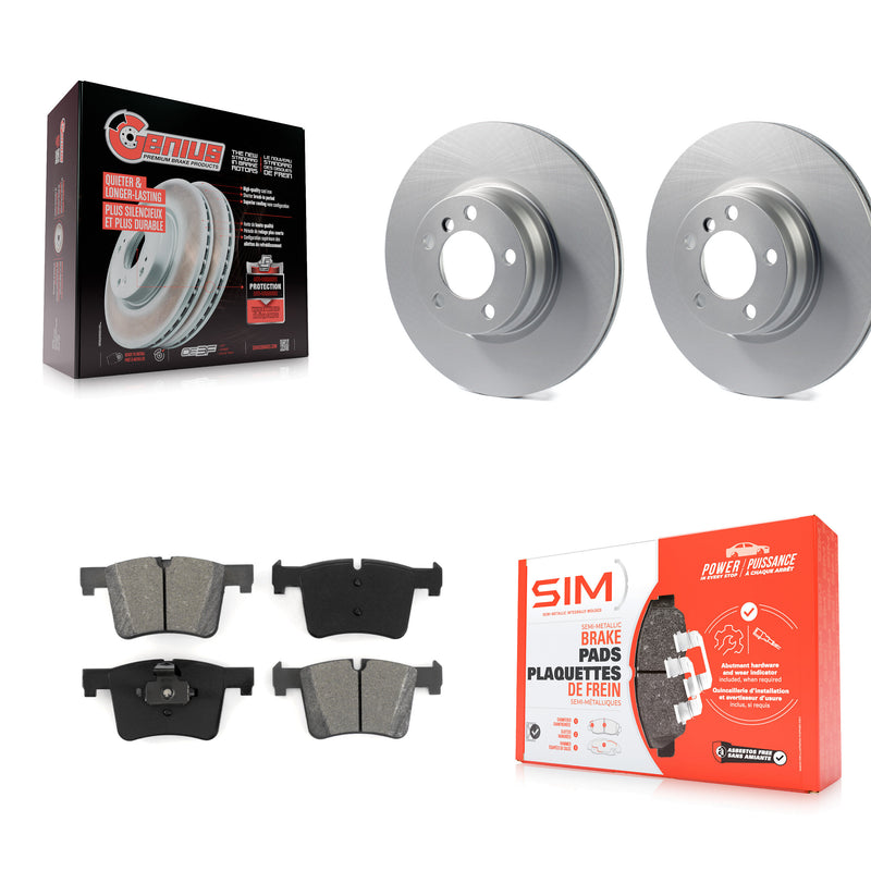 Transit Auto KGS-100490 Disc Brake Kit for 2012-2018 BMW 330e, BMW 328i - Front