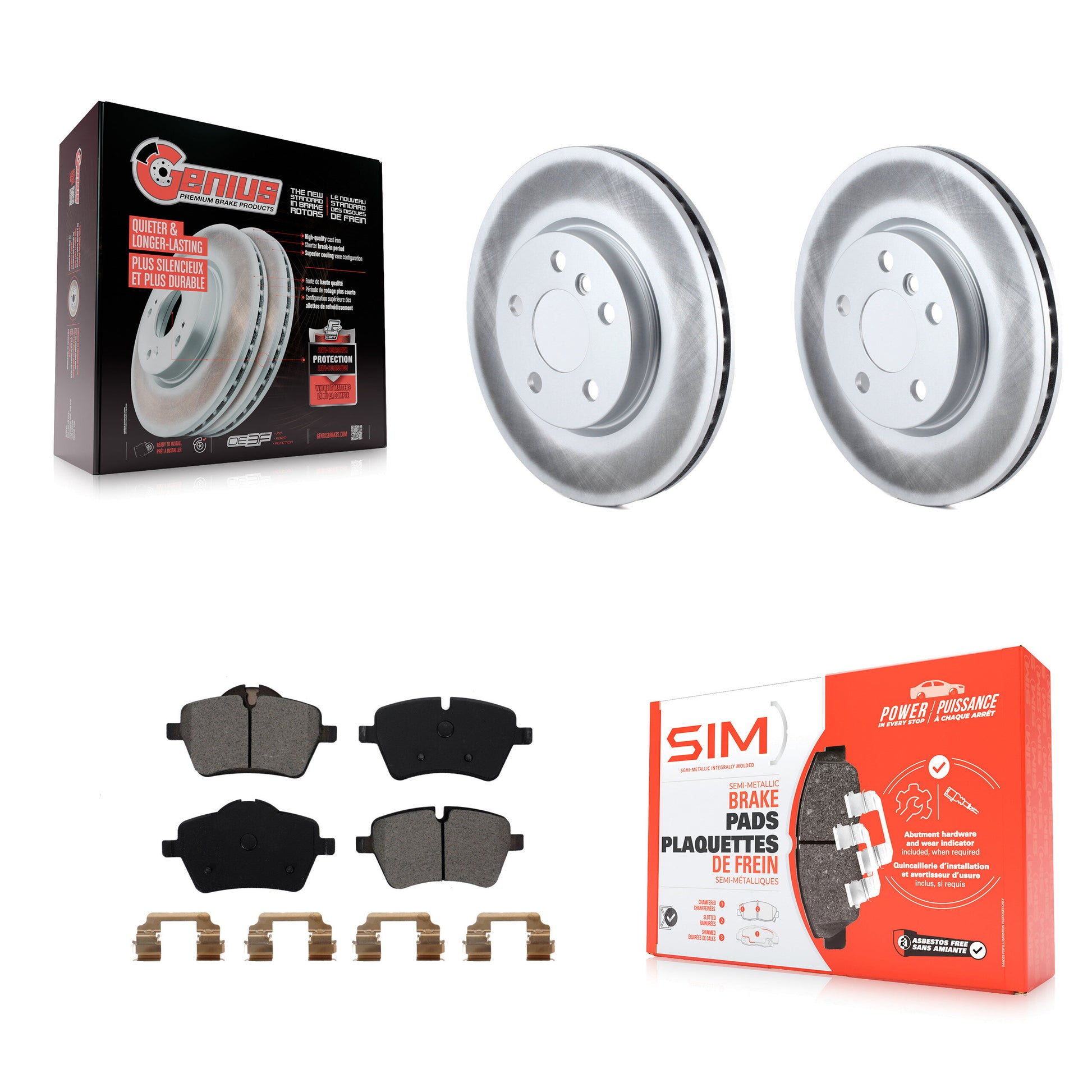 Transit Auto KGS-100504 Disc Brake Kit for 2014-2016 Mini Cooper - Front