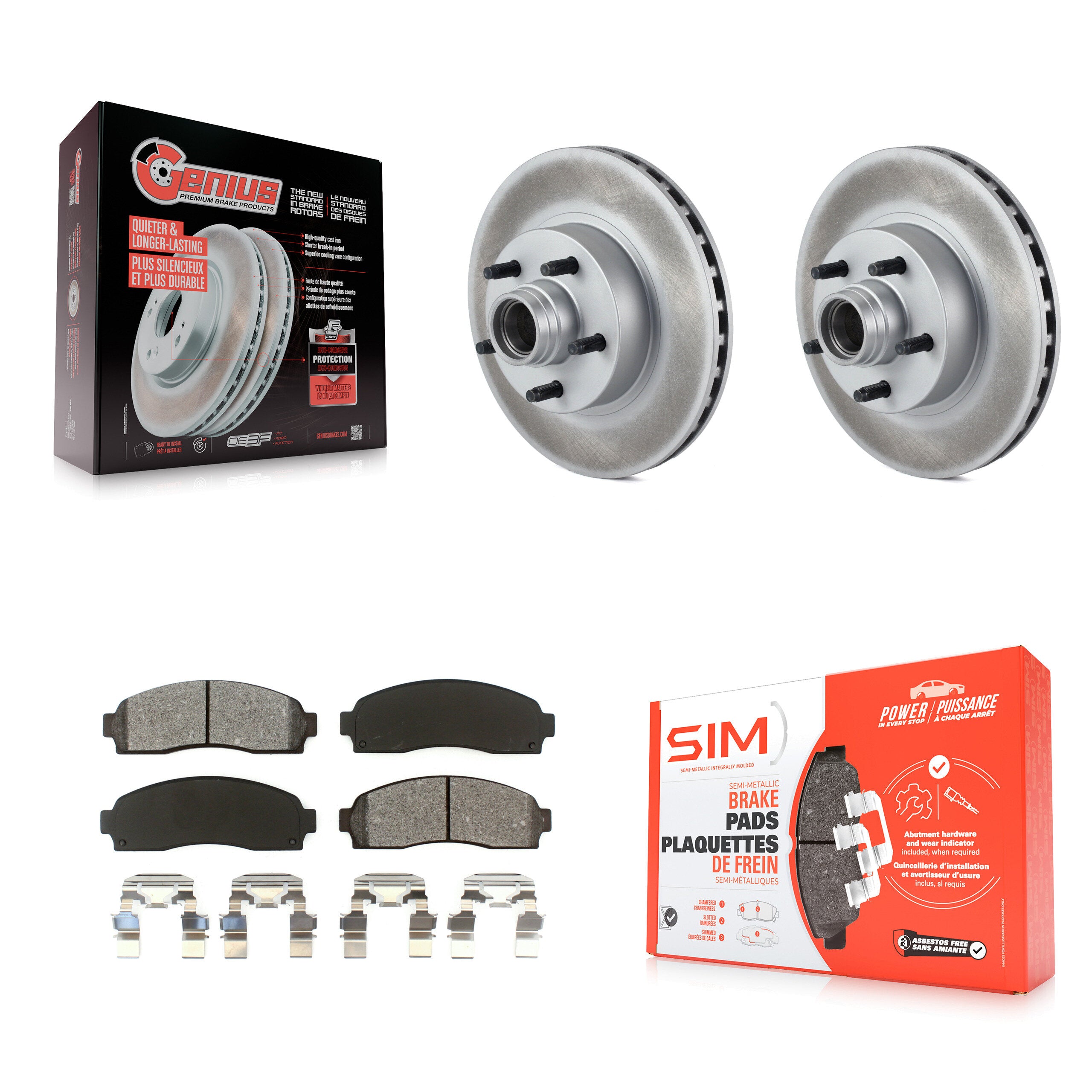 Transit Auto KGS-100523 Disc Brake Kit for 2003-2010 Ford Ranger, Mazda B2300 and More - Front