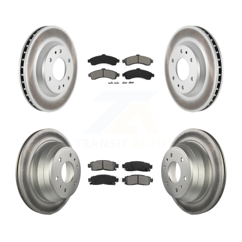 Transit Auto KGS-100555 Disc Brake Kit for 2002-2005 Chevrolet Trailblazer, GMC Envoy and More - Front and Rear