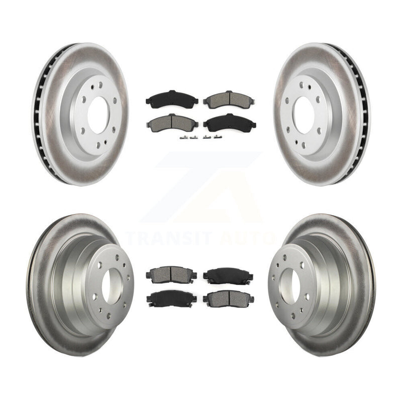 Transit Auto KGS-100555 Disc Brake Kit for 2002-2005 Chevrolet Trailblazer, GMC Envoy and More - Front and Rear