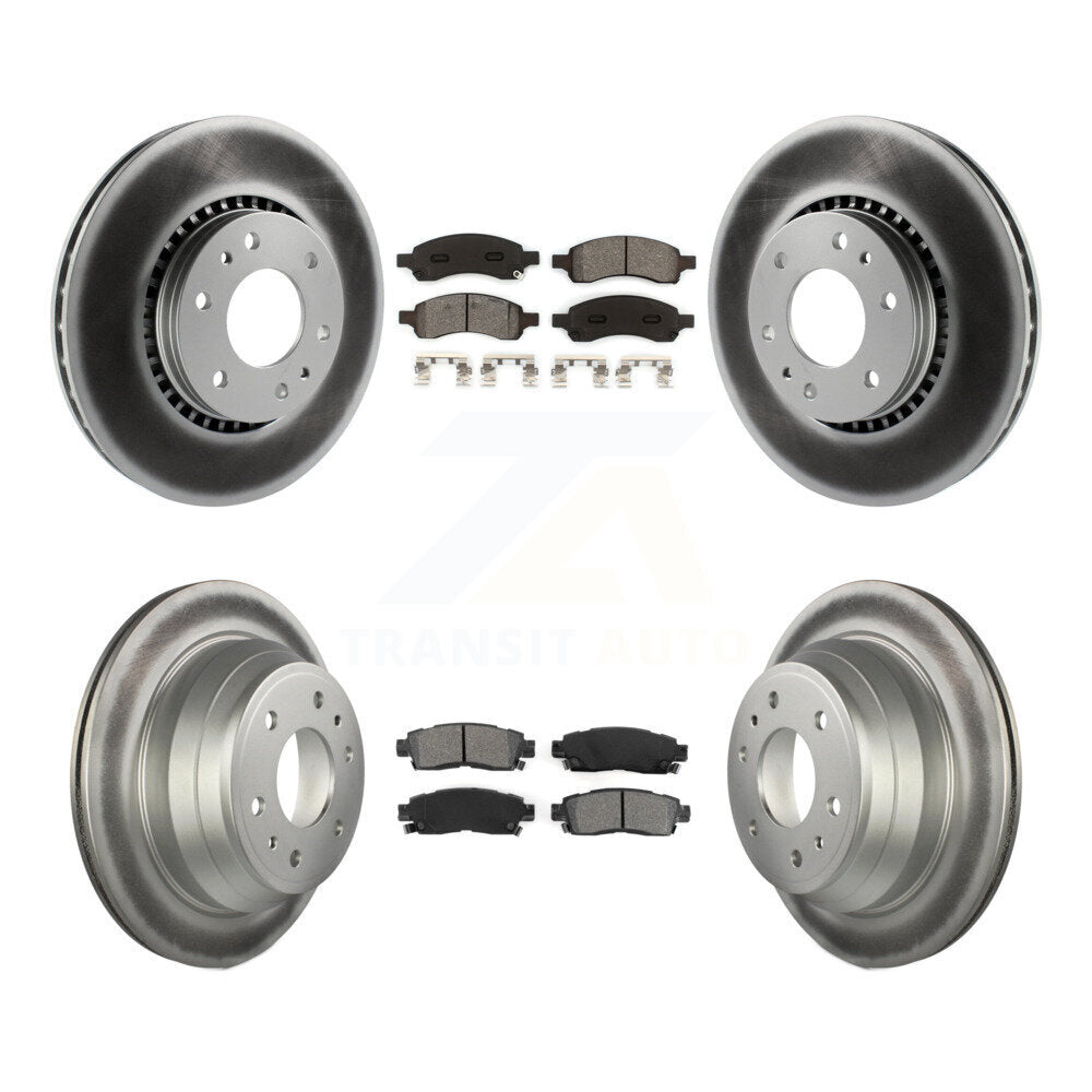 Transit Auto KGS-100556 Disc Brake Kit for 2006-2009 GMC Envoy, Saab 9-7x and More - Front and Rear