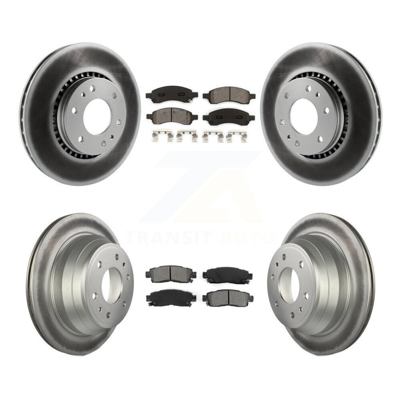 Transit Auto KGS-100556 Disc Brake Kit for 2006-2009 GMC Envoy, Saab 9-7x and More - Front and Rear