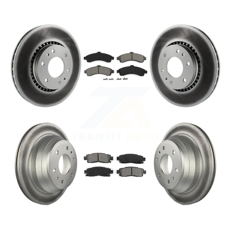 Transit Auto KGS-100557 Disc Brake Kit for 2002-2006 Isuzu Ascender, GMC Envoy and More - Front and Rear