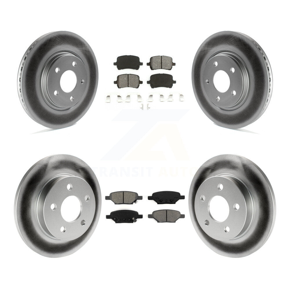 Transit Auto KGS-100561 Disc Brake Kit for 2004-2012 Chevrolet Malibu, Pontiac G5 and More - Front and Rear