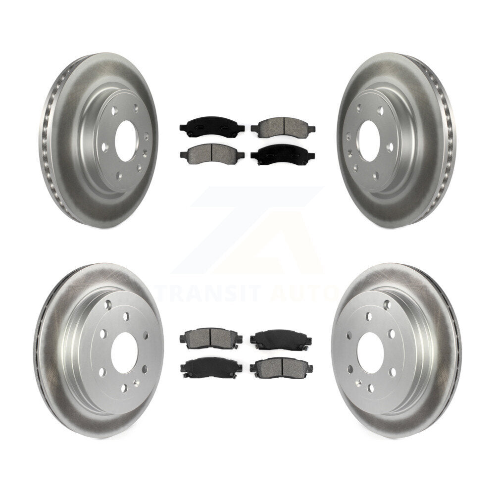 Transit Auto KGS-100586 Disc Brake Kit for 2007-2017 GMC Acadia Limited, Chevrolet Traverse and More - Front and Rear
