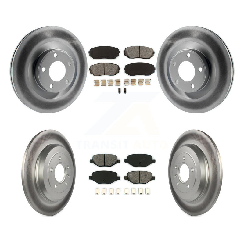 Transit Auto KGS-100643 Disc Brake Kit for 2011-2015 Ford Edge, Lincoln MKX - Front and Rear