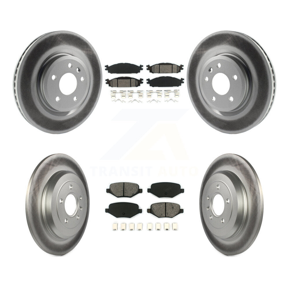 Transit Auto KGS-100650 Disc Brake Kit for 2009-2019 Ford Explorer, Ford Flex and More - Front and Rear