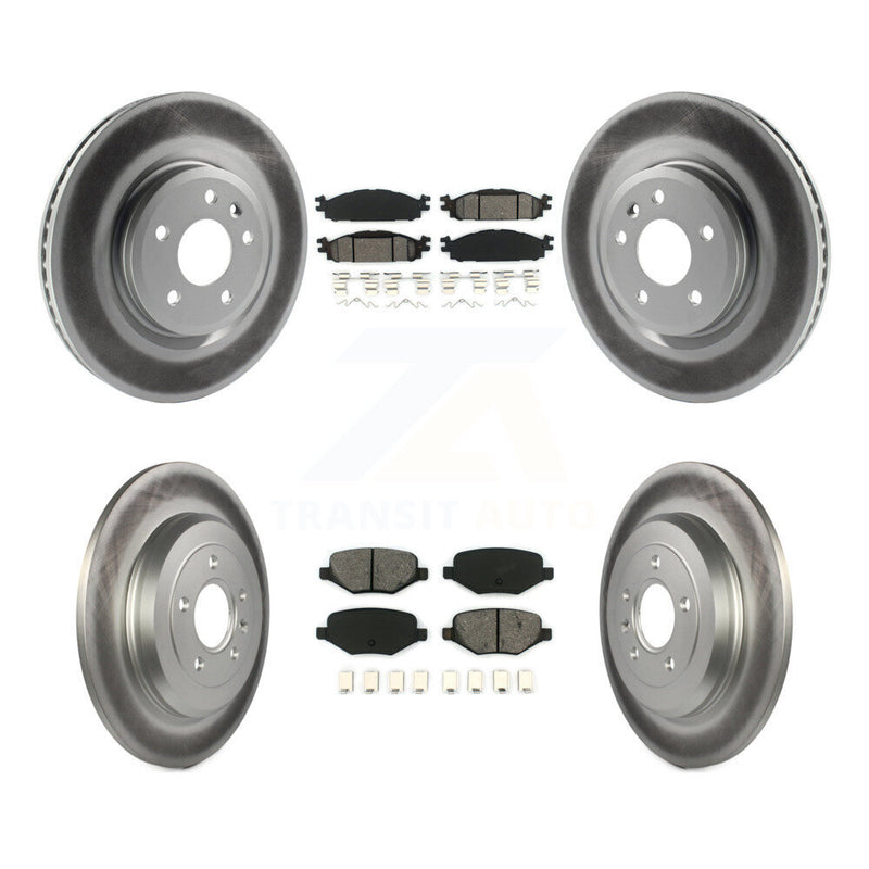 Transit Auto KGS-100650 Disc Brake Kit for 2009-2019 Ford Explorer, Ford Flex and More - Front and Rear