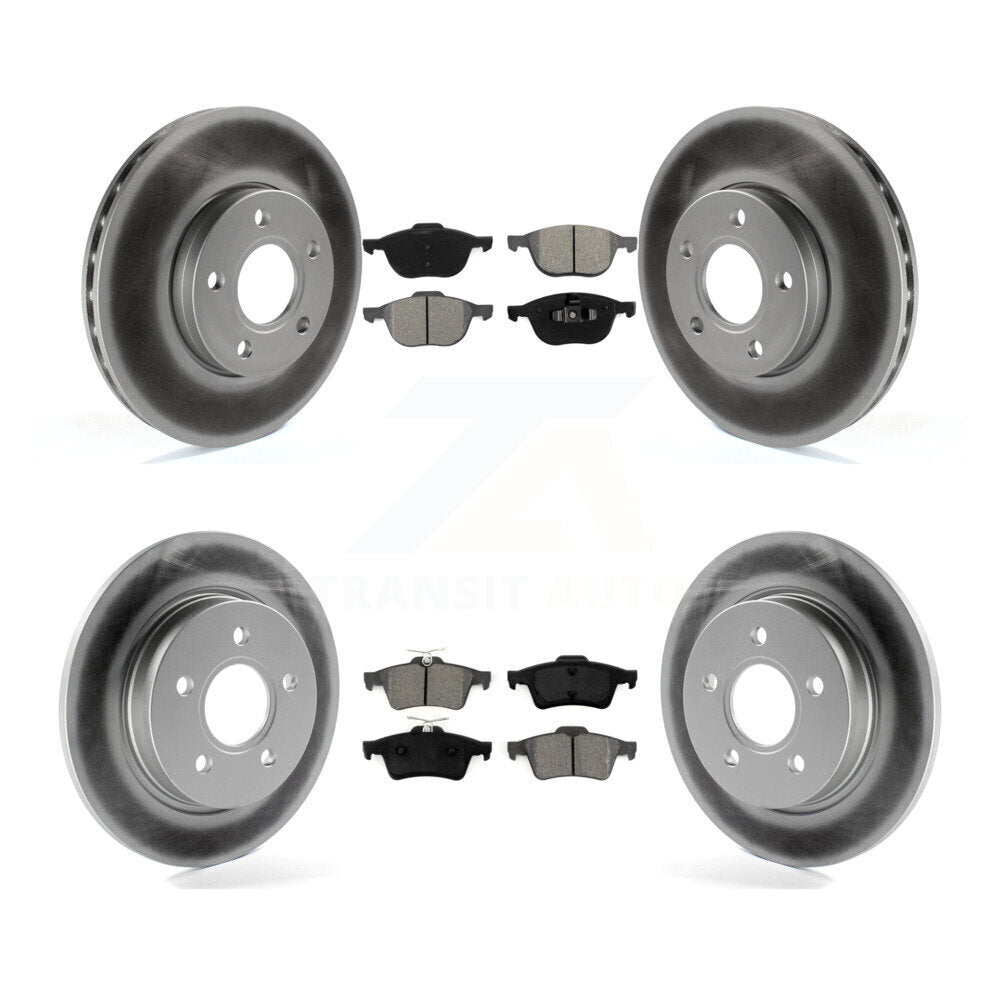 Transit Auto KGS-100656 Disc Brake Kit for 2012-2018 Ford Focus - Front and Rear