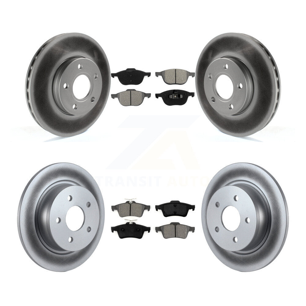 Transit Auto KGS-100657 Disc Brake Kit for 2013-2018 Ford C-Max - Front and Rear