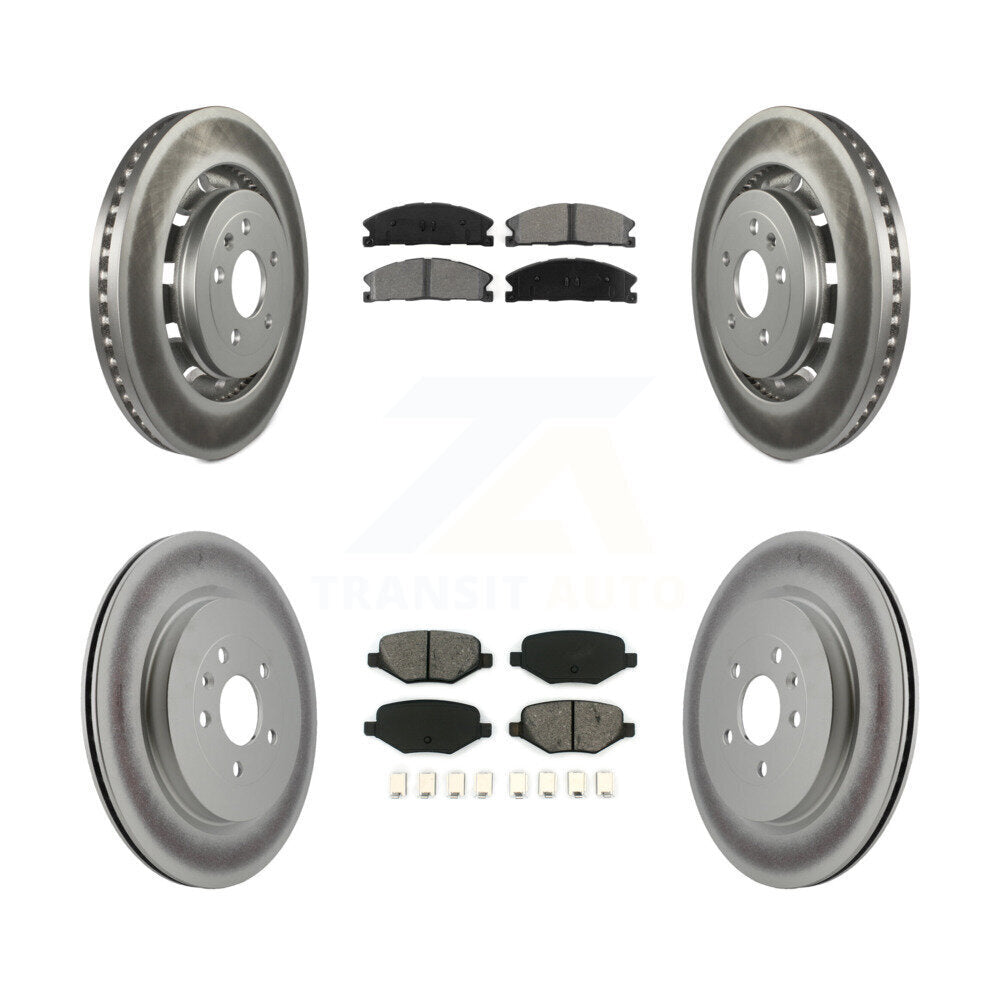 Transit Auto KGS-100659 Disc Brake Kit for 2012-2019 Ford Taurus, Lincoln MKT and More - Front and Rear