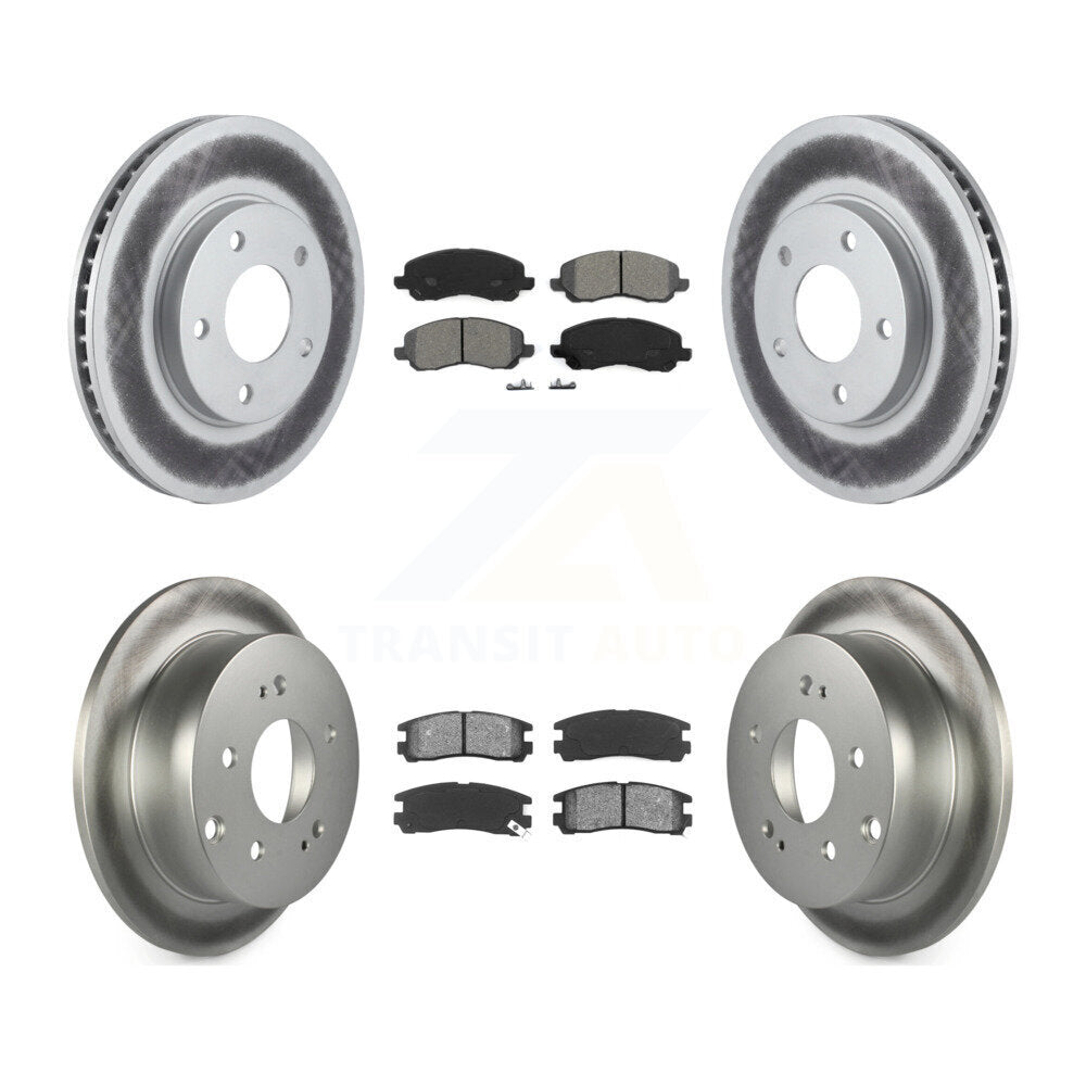 Transit Auto KGS-100676 Disc Brake Kit for 2004-2012 Mitsubishi Galant - Front and Rear