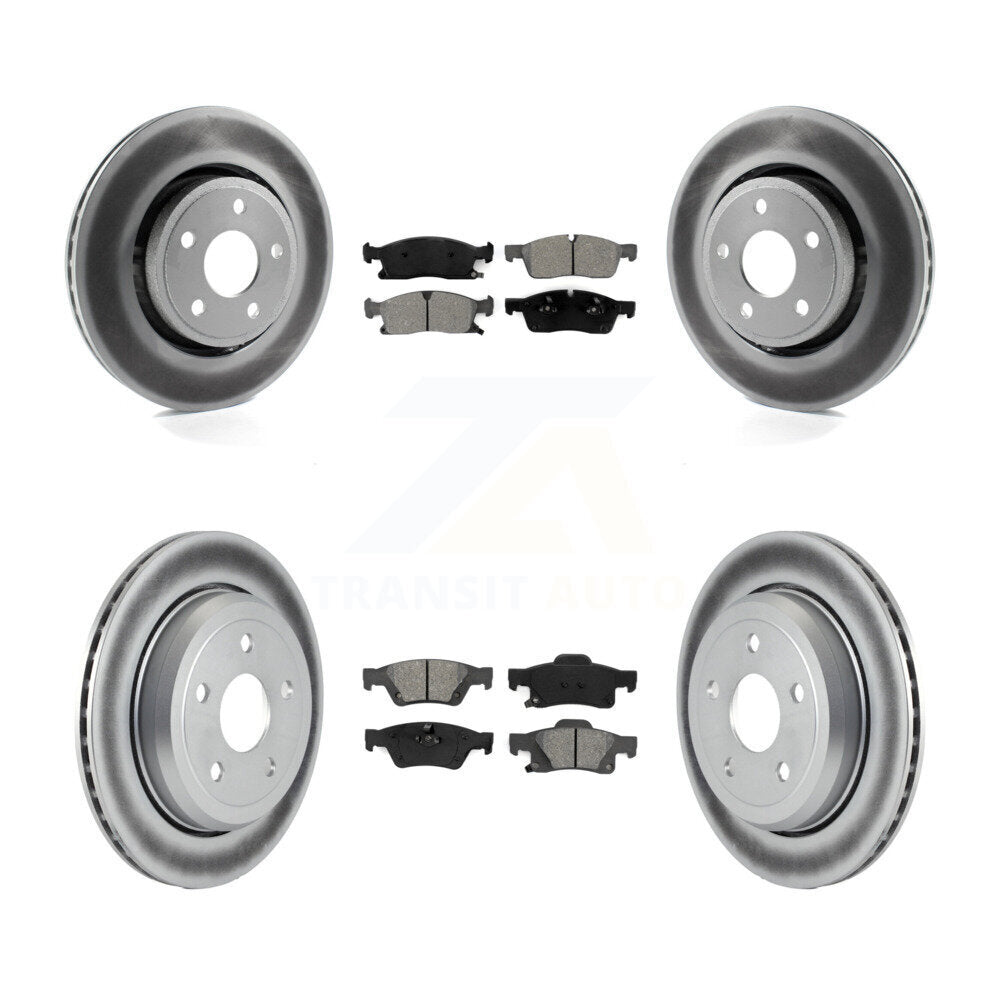 Transit Auto KGS-100718 Disc Brake Kit for 2022 Jeep Grand Cherokee WK - Front and Rear