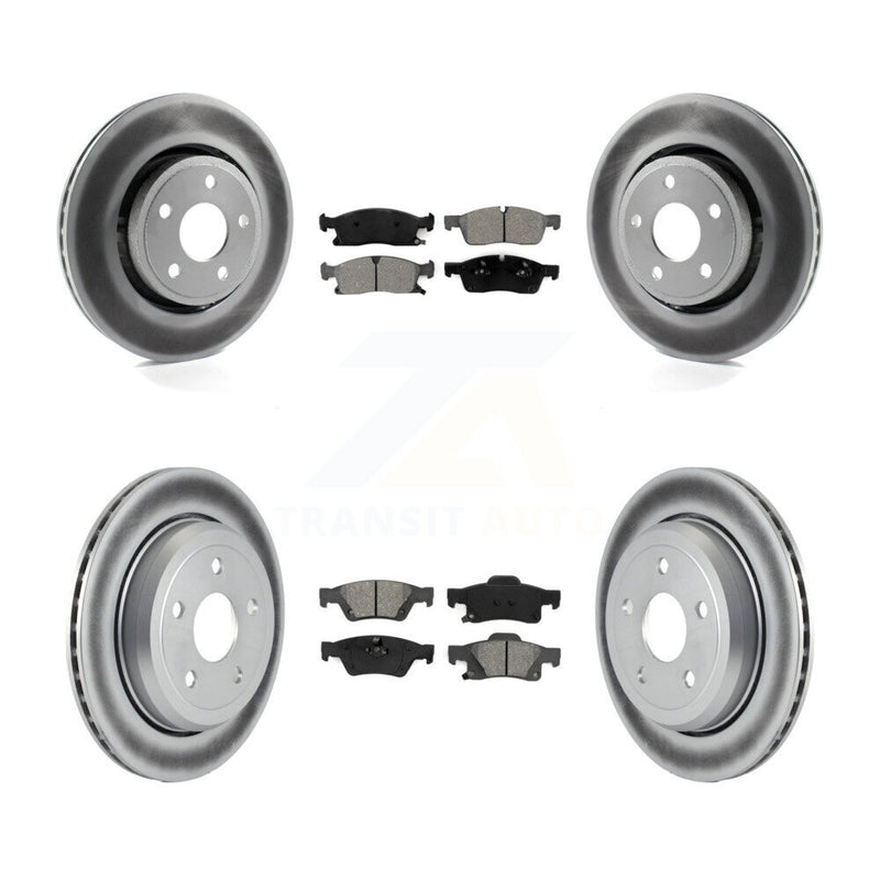 Transit Auto KGS-100718 Disc Brake Kit for 2022 Jeep Grand Cherokee WK - Front and Rear