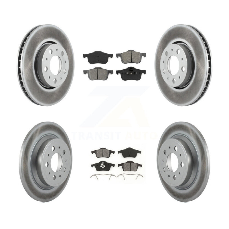 Transit Auto KGS-100801 Disc Brake Kit for 1999-2009 Volvo S60, Volvo S80 and More - Front and Rear