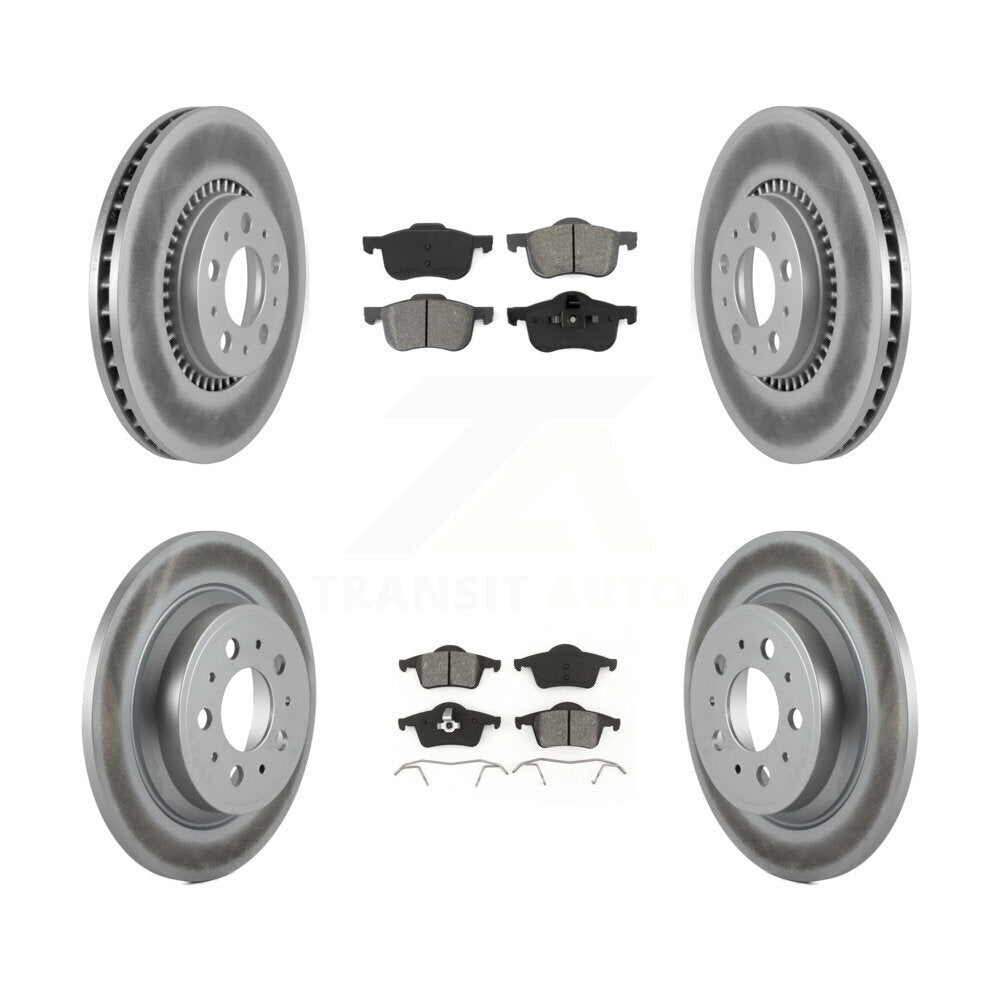 Transit Auto KGS-100802 Disc Brake Kit for 1999-2009 Volvo S60, Volvo V70 and More - Front and Rear