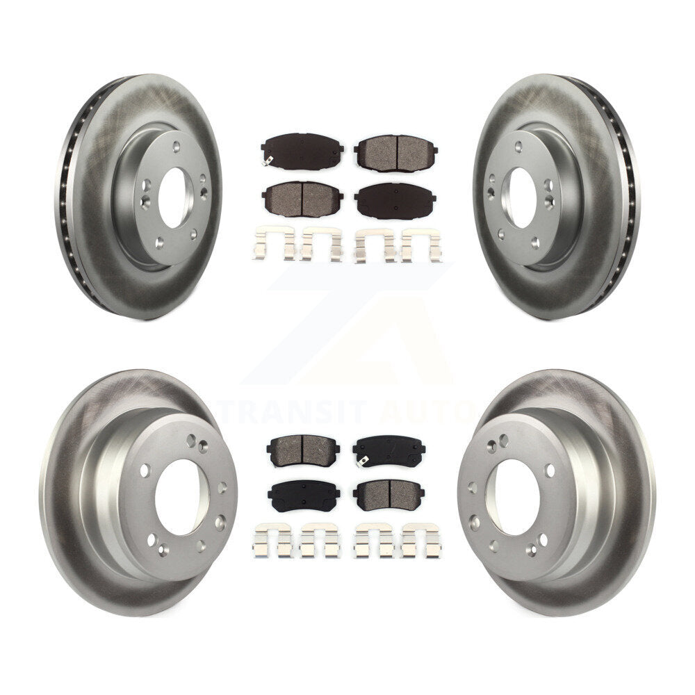 Transit Auto KGS-100816 Disc Brake Kit for 2009-2012 Hyundai Elantra - Front and Rear