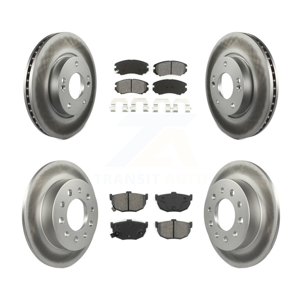 Transit Auto KGS-100818 Disc Brake Kit for 2003-2008 Hyundai Tiburon - Front and Rear