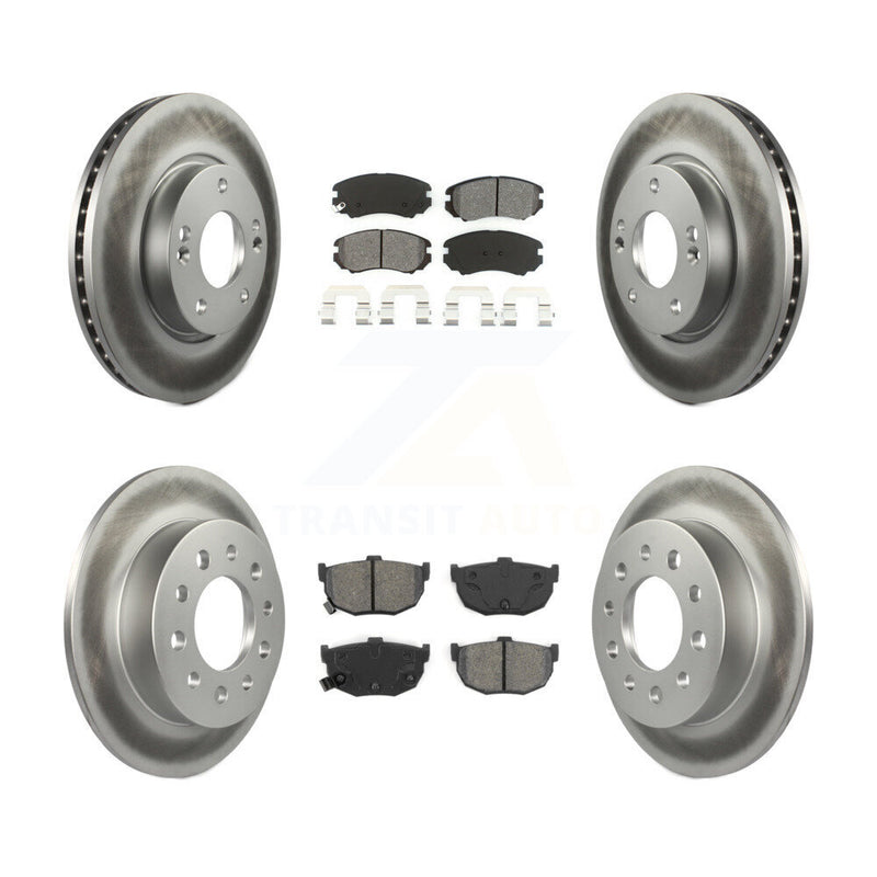 Transit Auto KGS-100818 Disc Brake Kit for 2003-2008 Hyundai Tiburon - Front and Rear