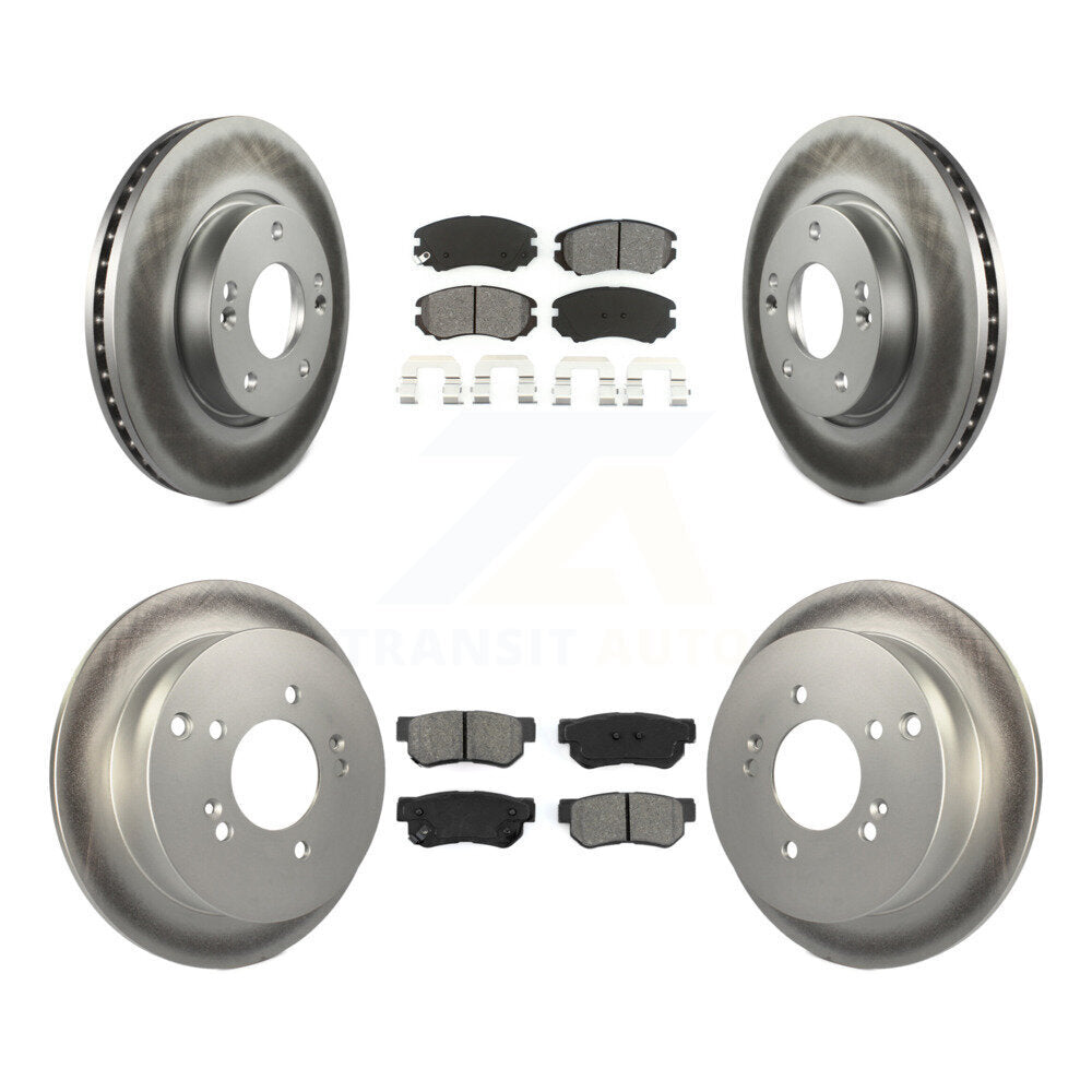 Transit Auto KGS-100819 Disc Brake Kit for 2005-2010 Hyundai Tucson, Kia Sportage - Front and Rear