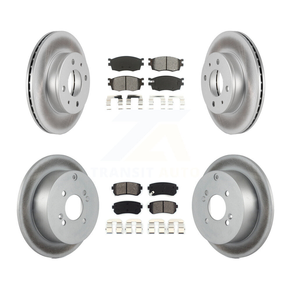 Transit Auto KGS-100853 Disc Brake Kit for 2006 Hyundai Accent - Front and Rear