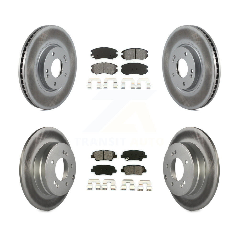 Transit Auto KGS-100863 Disc Brake Kit for 2010-2011 Hyundai Azera - Front and Rear