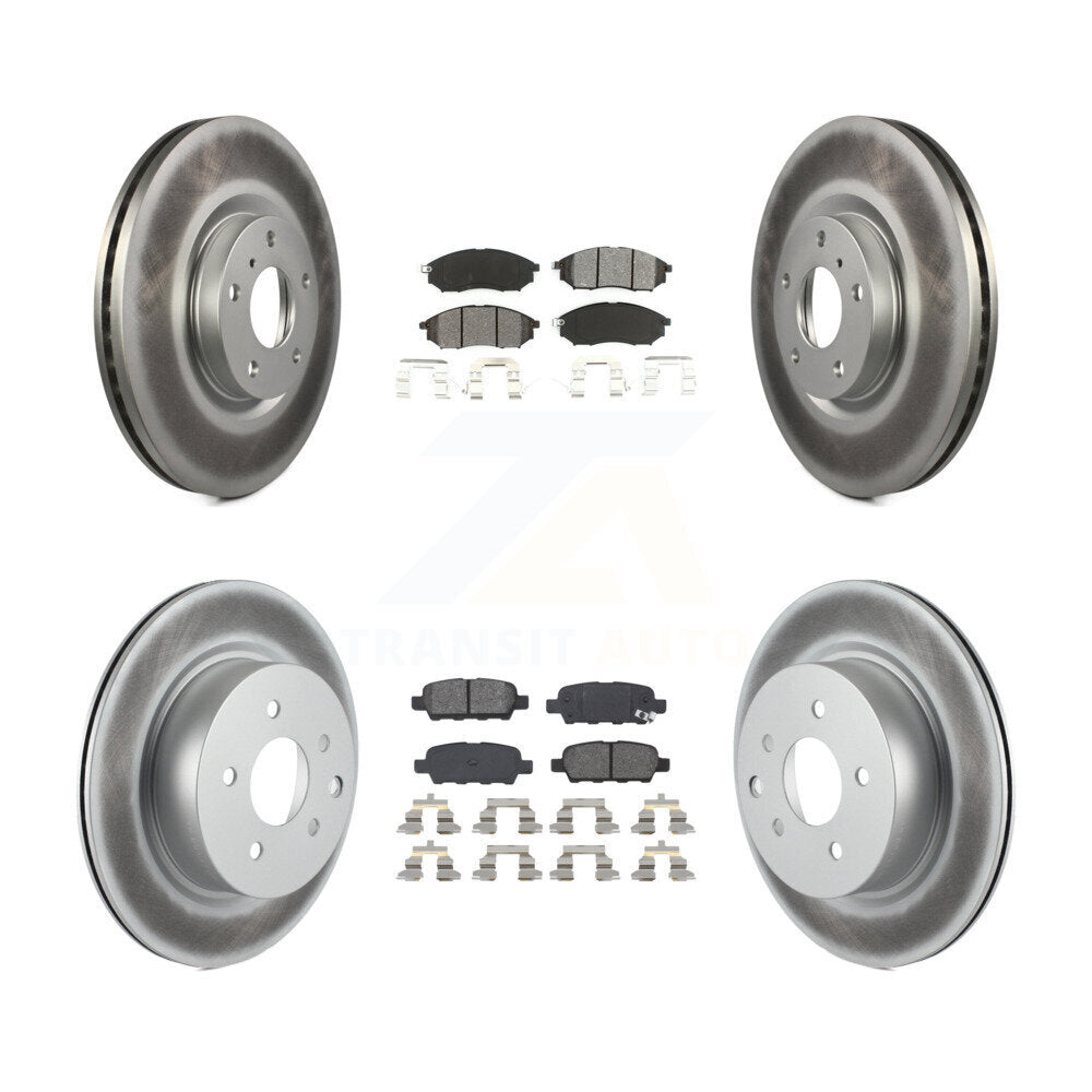 Transit Auto KGS-100873 Disc Brake Kit for 2005-2015 INFINITI Q40, INFINITI QX50 and More - Front and Rear