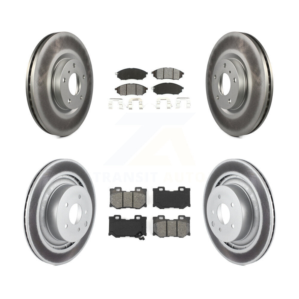 Transit Auto KGS-100874 Disc Brake Kit for 2009-2020 Nissan 370Z - Front and Rear