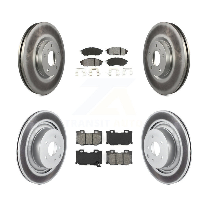 Transit Auto KGS-100874 Disc Brake Kit for 2009-2020 Nissan 370Z - Front and Rear
