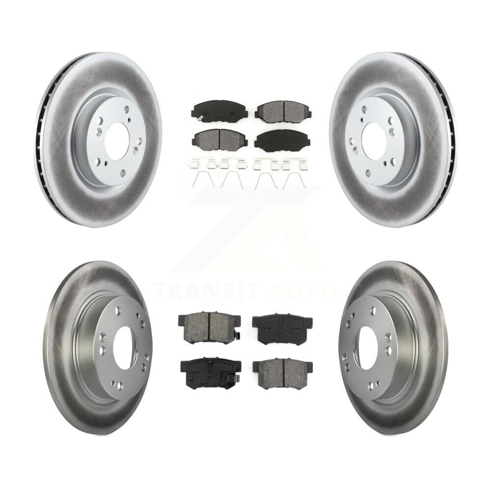 Transit Auto KGS-100879 Disc Brake Kit for 2012-2015 Acura ILX, Honda Civic - Front and Rear