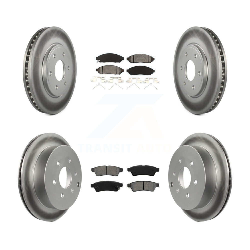 Transit Auto KGS-100894 Disc Brake Kit for 2005-2019 Suzuki Equator, Nissan Frontier - Front and Rear