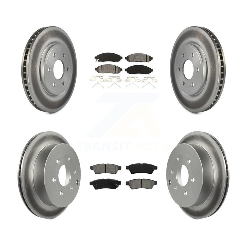 Transit Auto KGS-100896 Disc Brake Kit for 2005-2023 Nissan Frontier, Suzuki Equator, Nissan Xterra - Front and Rear