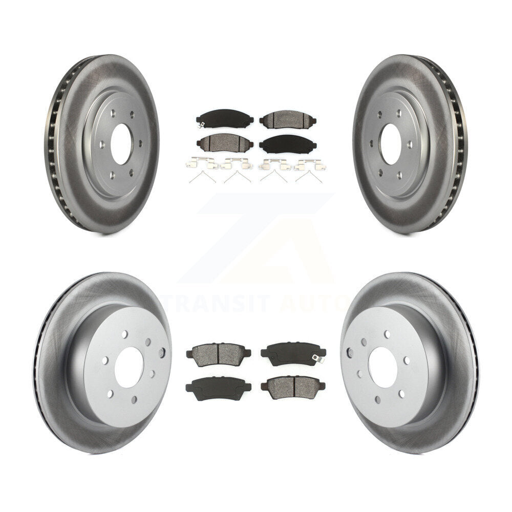 Transit Auto KGS-100898 Disc Brake Kit for 2005-2012 Nissan Pathfinder - Front and Rear